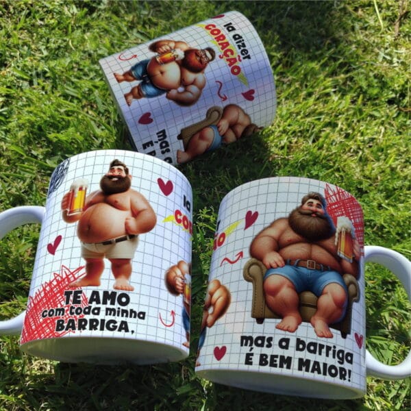 arte caneca homem engracada arquivo digital papelaria
