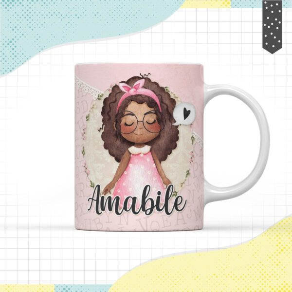 arte caneca menina negra arquivo digital arquivo digital