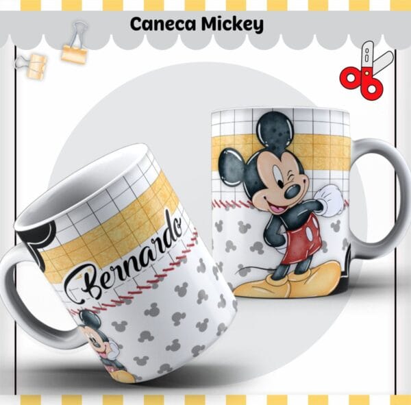arte caneca mickey lindo arquivo digital canecas personalizadas