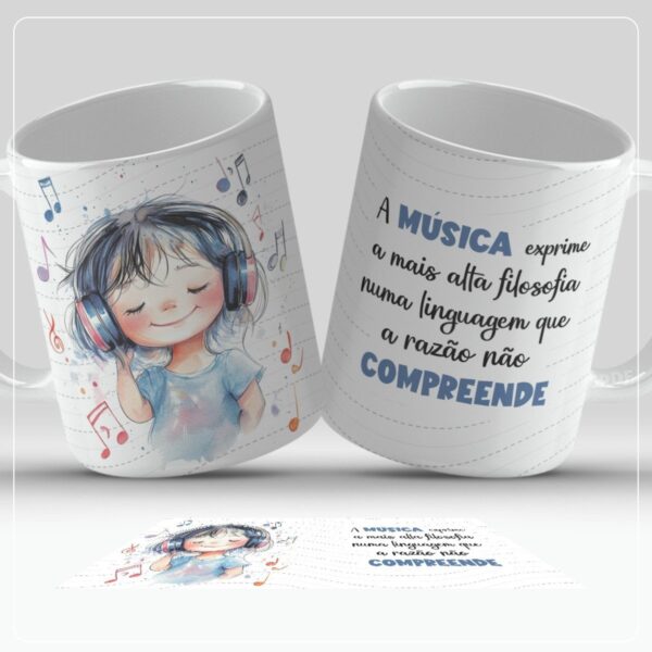 arte caneca musica arquivo digital papelaria digital 1