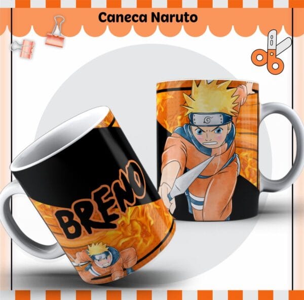 arte caneca naruto arquivo digital scrapbook