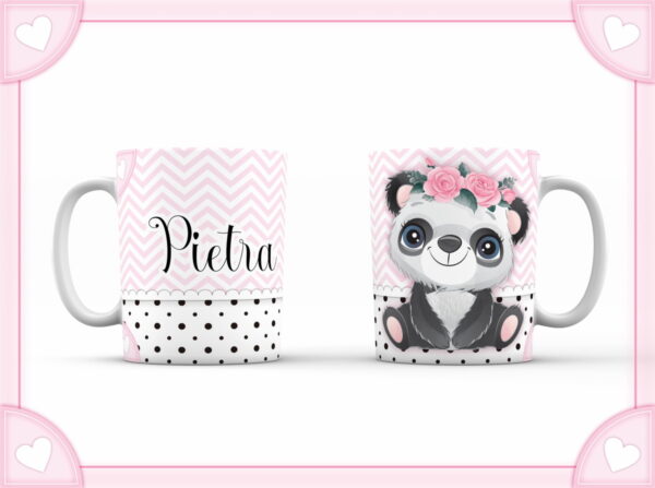 arte caneca pandinha arquivo digital arte para sublimacao caneca panda