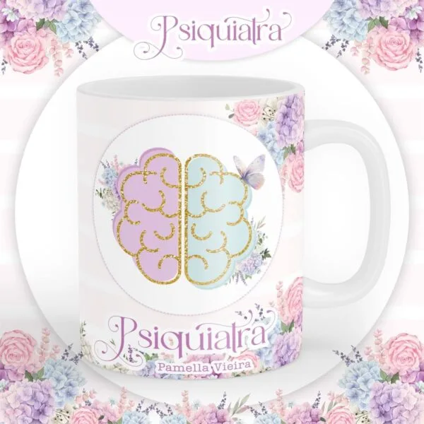 Arte Caneca Psiquiatra Sublimação - Arquivo Digital
