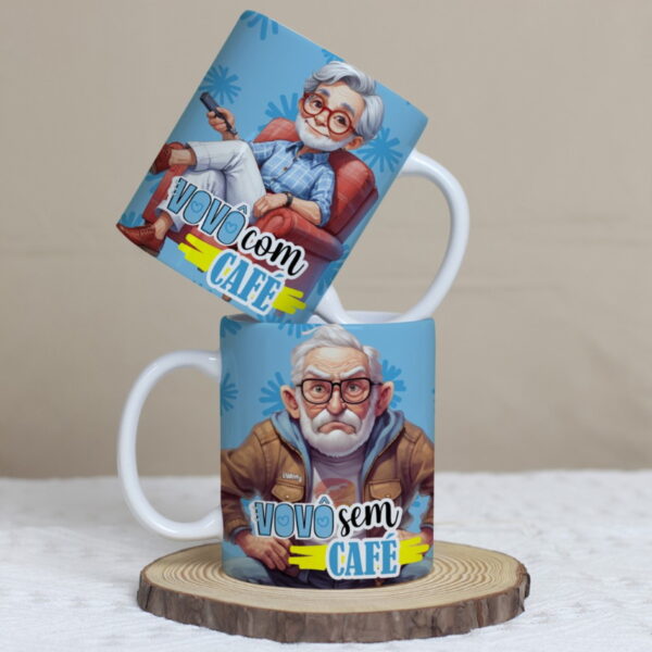 Arte Canecas Avós com Café sem Café - Png e Corel - Imagem 4