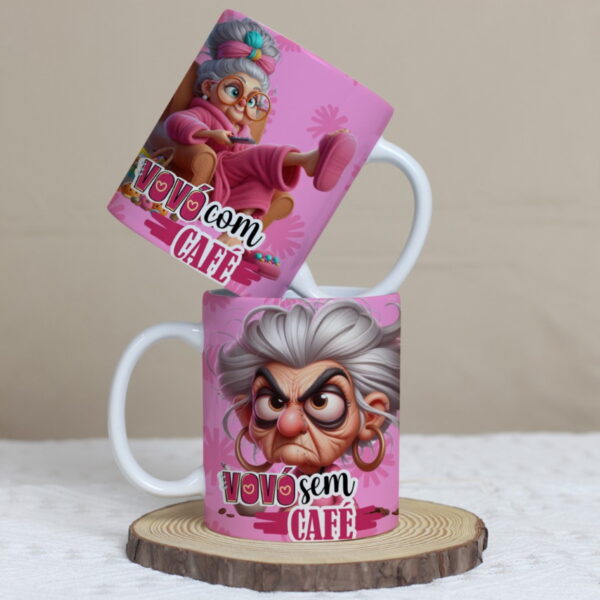 Arte Canecas Avós com Café sem Café - Png e Corel - Imagem 2