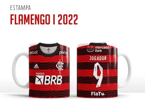 Arte Canecas Flamengo Corinthians Palmeiras São Paulo E Mais