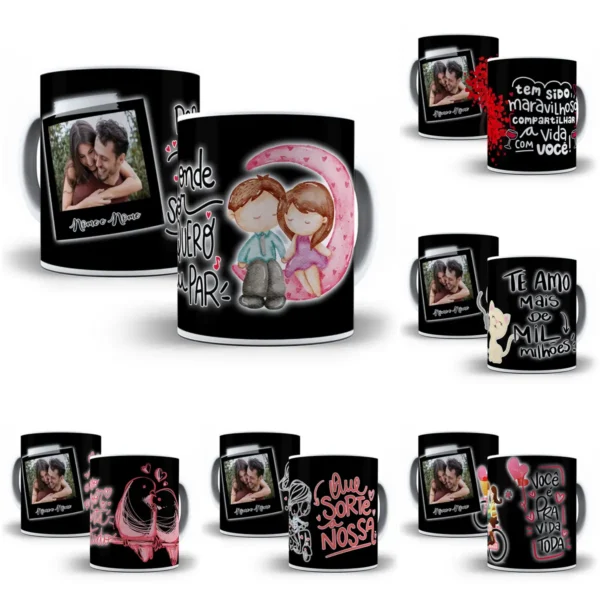 Arte Criativa para Caneca em Photoshop para Namorados