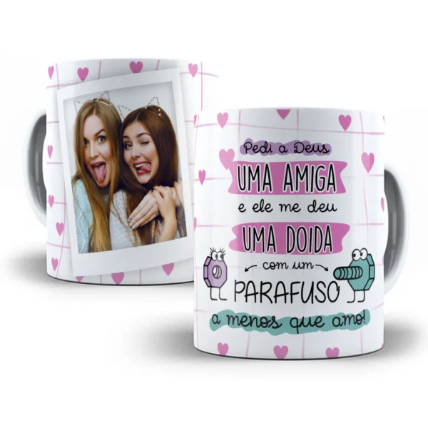 Arte De Caneca Amiga Com Parafuso A Menos