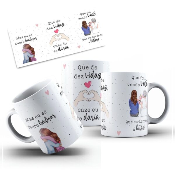 Arte Digital Caneca 11 Vidas Declaracao Para Mae Png