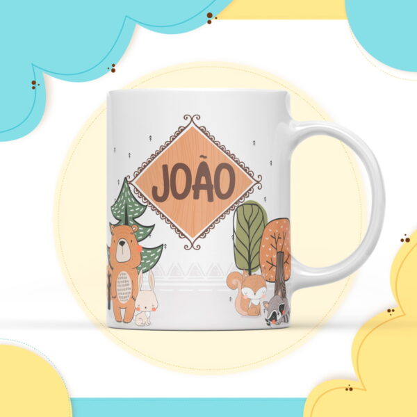 arte digital caneca bosque menino arquivo digital arte para canecas