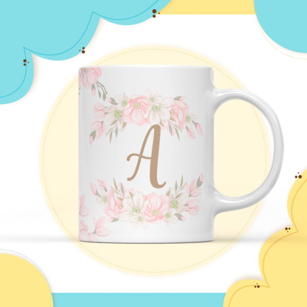 arte digital caneca floral arquivo digital infantil
