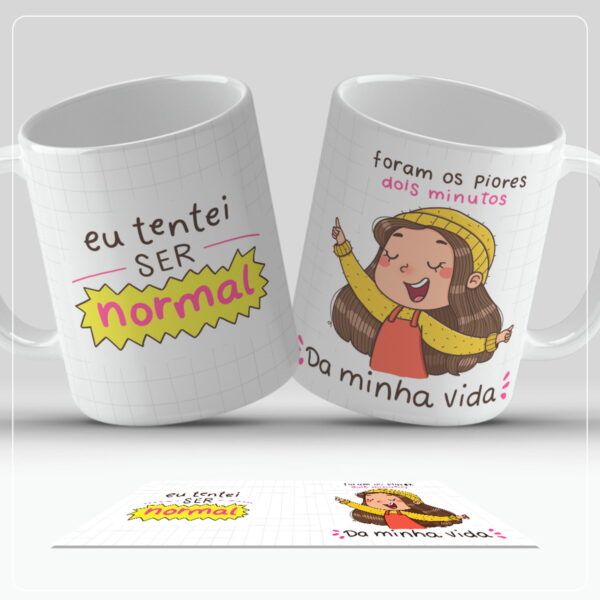 Arte Digital Caneca Frases Ilustradas- Png - Imagem 4
