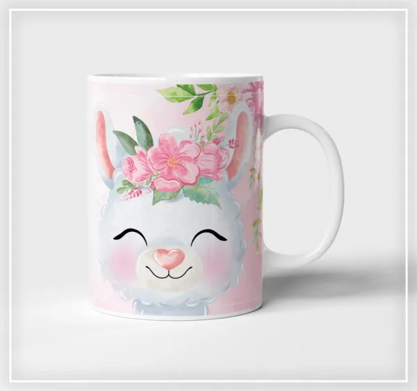 Arte Digital Caneca Lhama Cute - Arquivo Digital