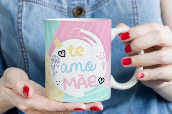 arte digital caneca mae modelo 6 arquivo digital sublimacao