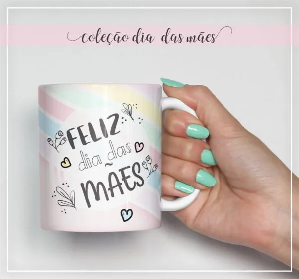 Arte Digital Caneca Mãe - Modelo 8 - Arquivo Digital