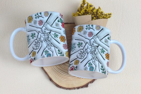 Arte Digital Caneca Maozinhas Dia Das Maes Png 5