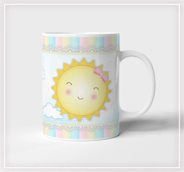 arte digital caneca raio de sol arquivo digital sublimacao canecas