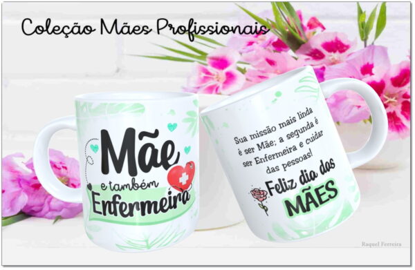 Arte Digital Canecas Mães Profissionais - Png e Corel - Imagem 4