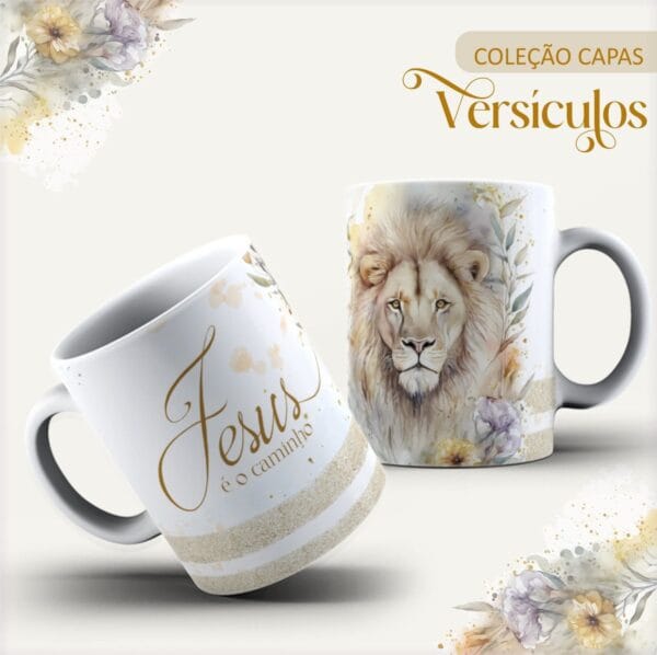 Arte Digital Canecas Versículos - Arquivo Digital