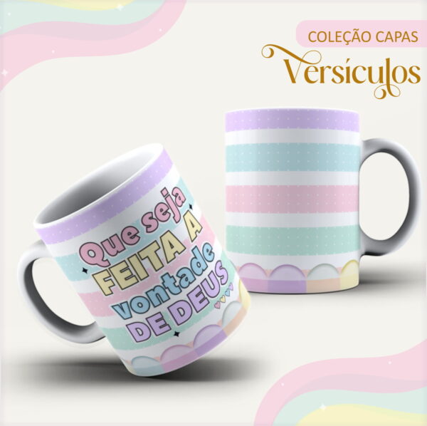 Arte Digital Canecas Versículos - Arquivo Digital - Imagem 2