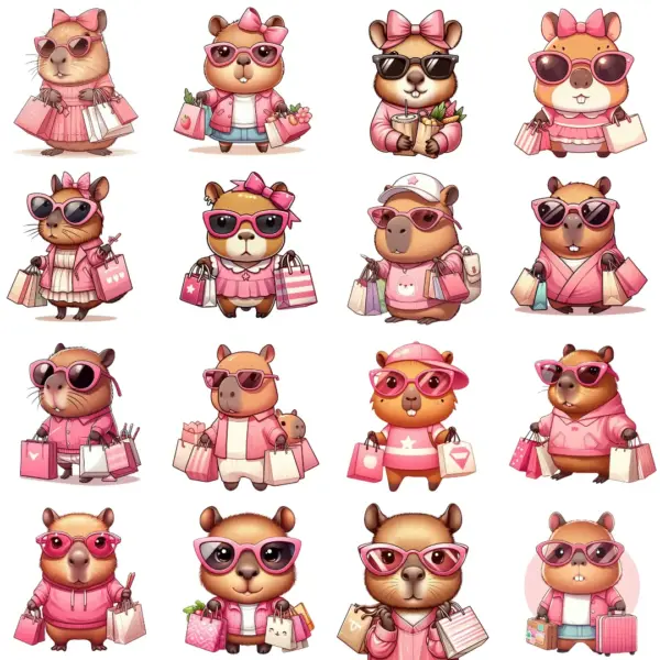Arte Digital Capivara Png Para Decoracao E Festa