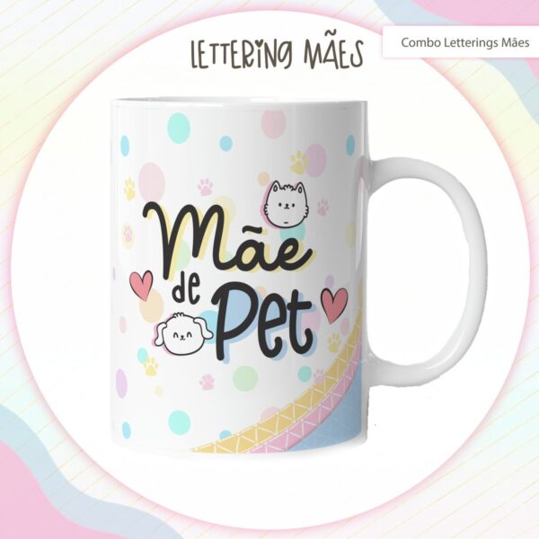 arte digital lettering caneca mae modelo 3 arq digital design