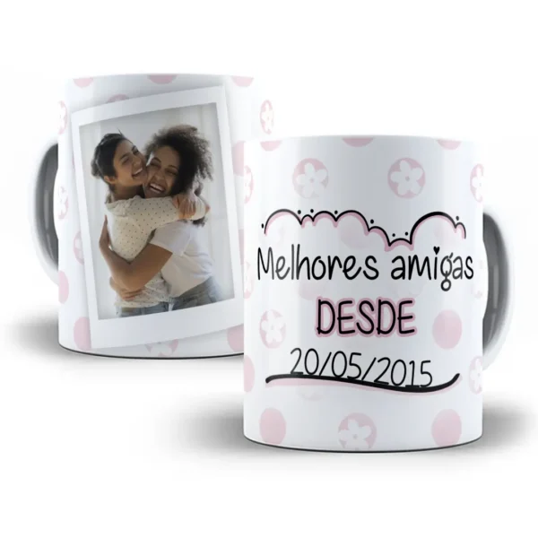 Arte Digital para Caneca de Amizade 'Melhores Amigas Desde'