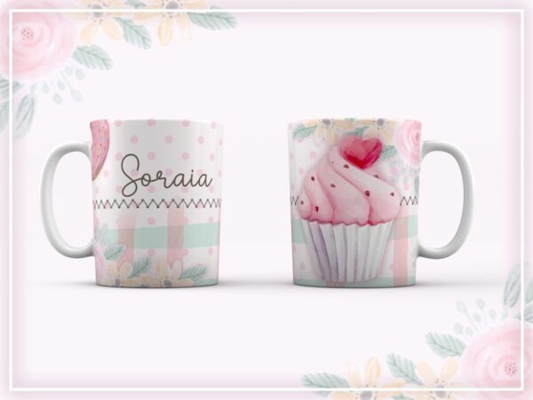arte para caneca confeiteira arquivo digital arte digital