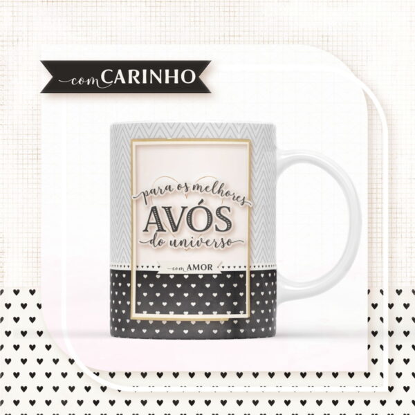 arte para sublimacao caneca avos arquivo digital scrapbook