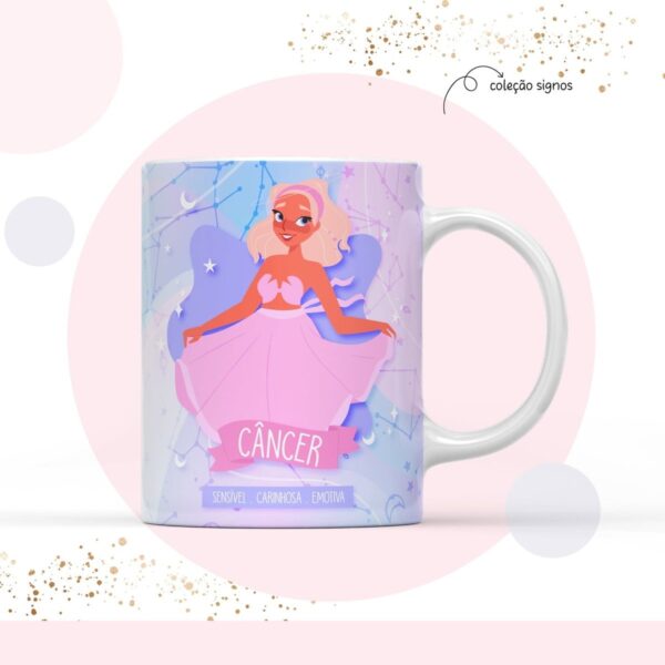arte para sublimacao caneca signo cancer arquivo digital arquivos para encadernacao 1