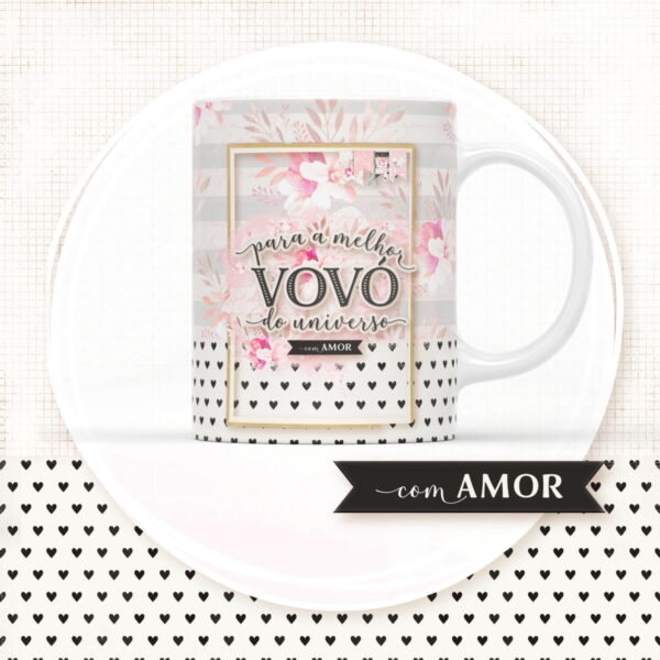 arte para sublimacao caneca vovo arquivo digital papel e cia