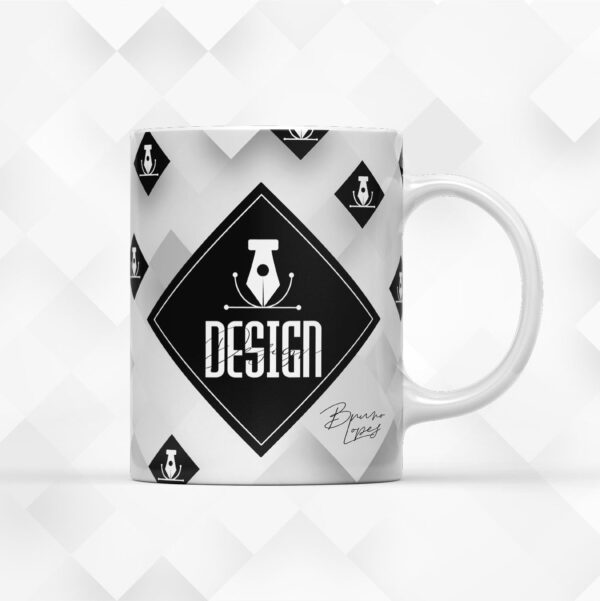 arte para xicara design masculina papel e cia