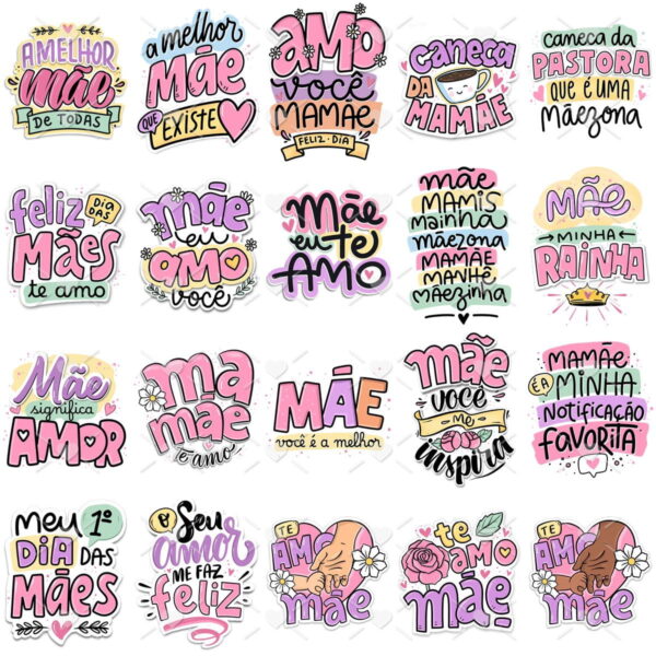 Artes Caneca Dia das Mães 2024 Combo Sublimação
