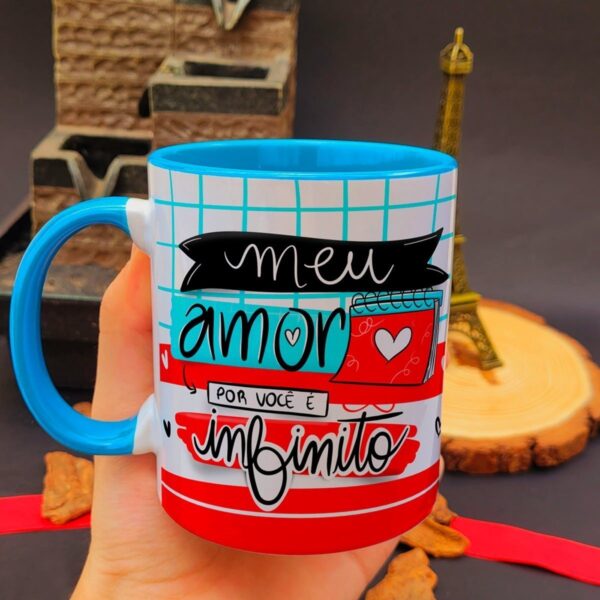 Artes Caneca Dia Namorados Frases Românticas + Ilustrações