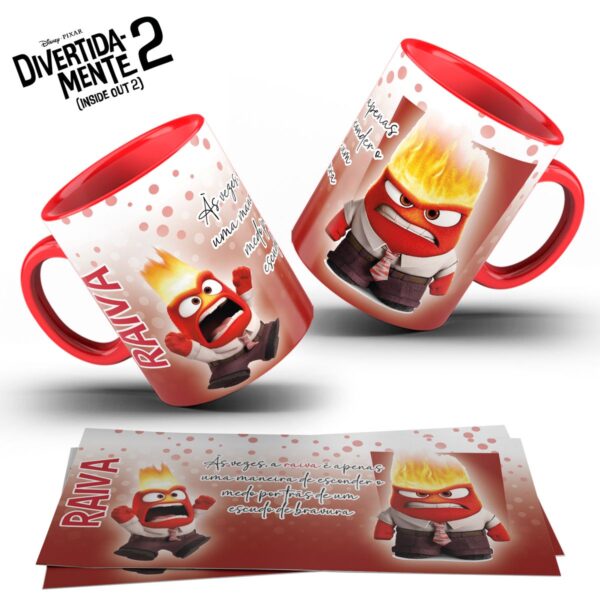 Artes Caneca Divertida Mente Frases Personagens Disney Png
