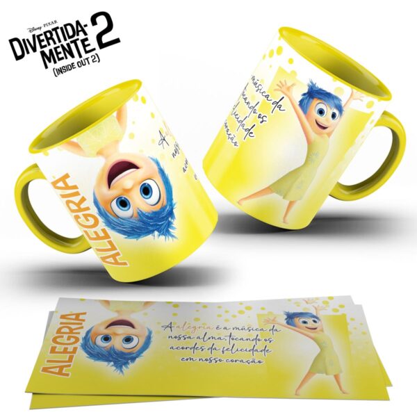 Artes Caneca Divertida Mente Frases Personagens Disney Png