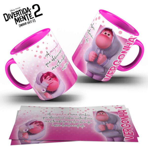 Artes Caneca Divertida Mente Frases Personagens Disney Png