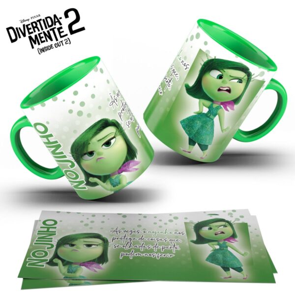 Artes Caneca Divertida Mente Frases Personagens Disney Png