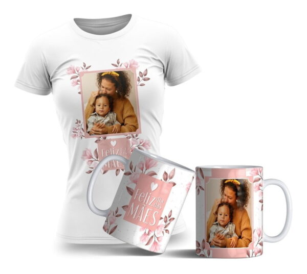 Artes Caneca E Camiseta Floral Dia Das Mães Editáveis Corel