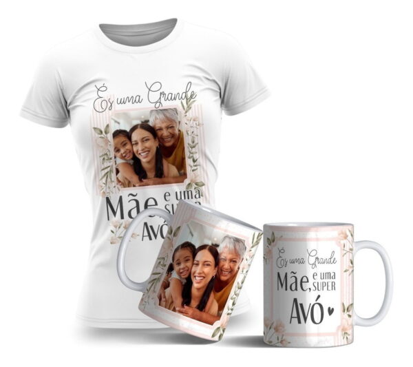 Artes Caneca E Camiseta Floral Dia Das Mães Editáveis Corel