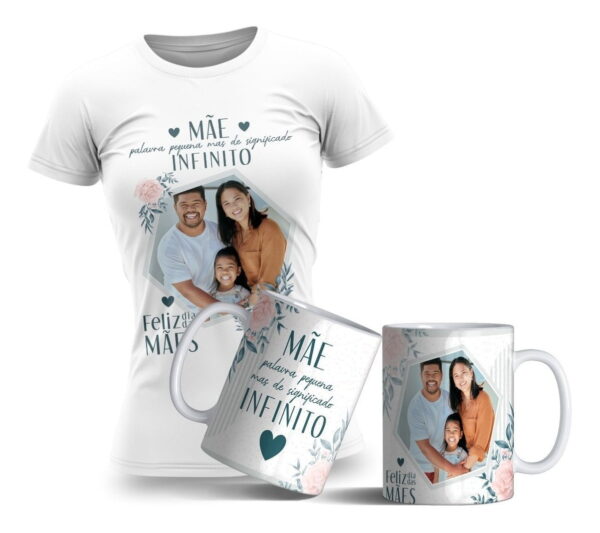Artes Caneca E Camiseta Floral Dia Das Mães Editáveis Corel