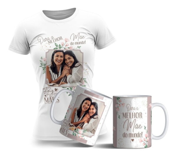Artes Caneca E Camiseta Floral Dia Das Mães Editáveis Corel