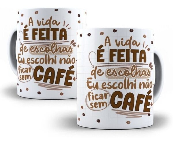 Artes Caneca Flork Café 24 Arquivos Editáveis P Sublimação