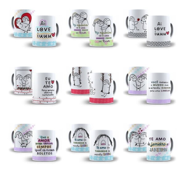 Artes Caneca Flork Dia Dos Namorados 26 Arquivos Png