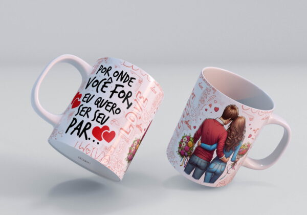 Artes Caneca Namorados Divertidos - Png - Imagem 3