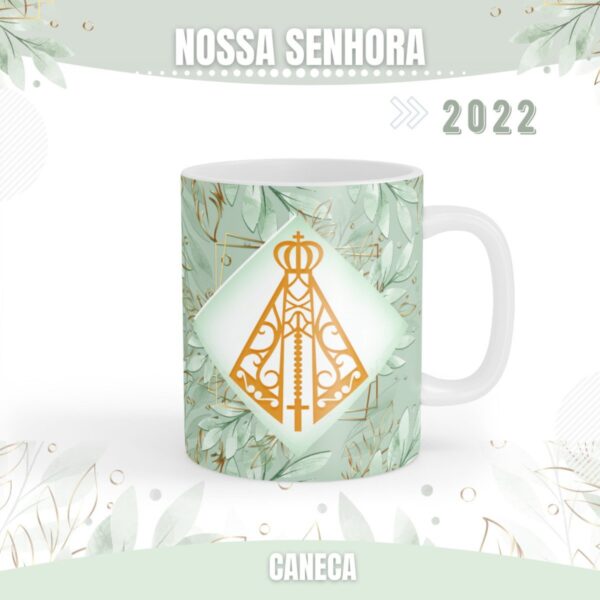 Artes Caneca Nossa Senhora Aparecida - Arquivo Digital - Imagem 2
