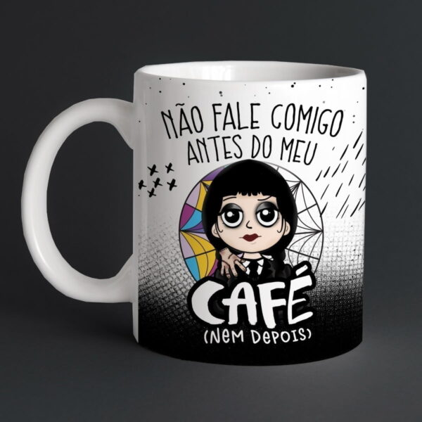 Artes Caneca Wandinha Família Addams Halloween Pdf E Png