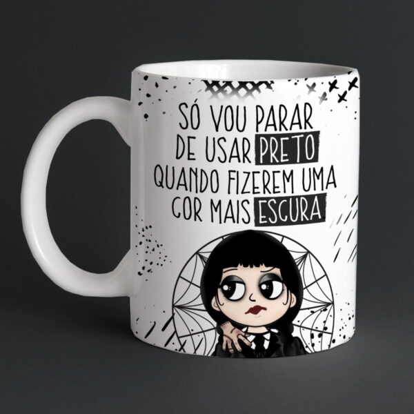 Artes Caneca Wandinha Família Addams Halloween Pdf E Png