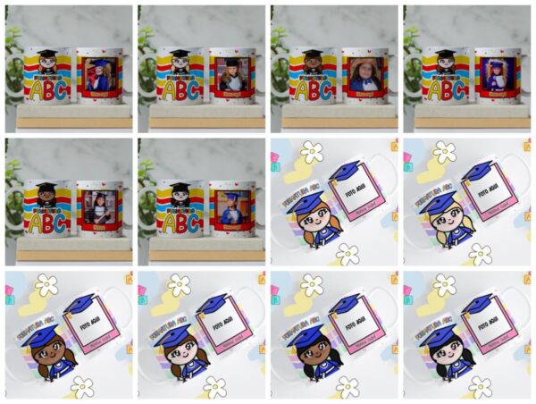Artes Canecas Abc Menina - Arquivo Digital - Imagem 4