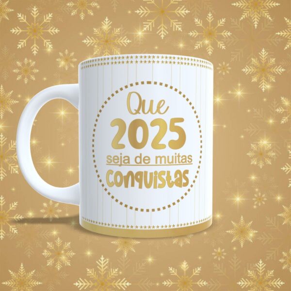 Artes Canecas Ano Novo 2025- Png e pdf - Imagem 5